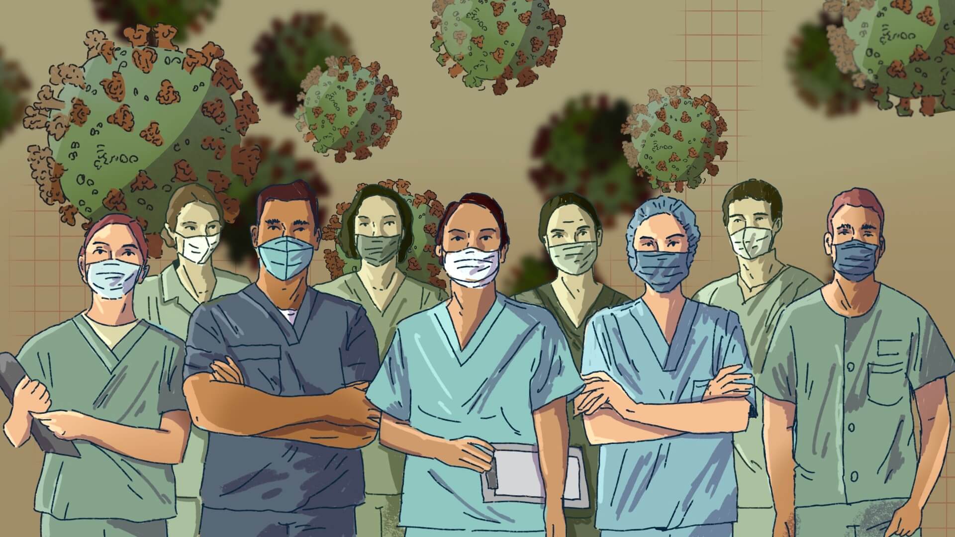 Trabajadores en salud pública de Santa Cruz